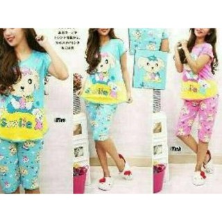 KODE 019 BAJU TIDUR SETELAN 3 4 CELANA PENDEK SPANDEX KODE 019 BAJU TIDUR SETELAN 3 4 CELANA PENDEK SPANDEX
