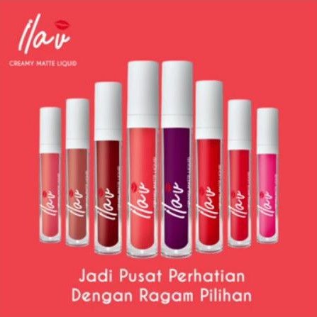 lipstik matte ilav h.wi asli 8 warna
