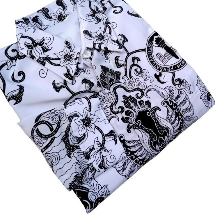 Batik PGRI PRIA bahan semi sutra