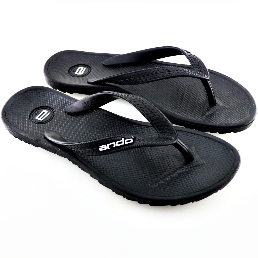 Ando Thunder Wanita warna Hitam/Hitam  - Sandal Jepit