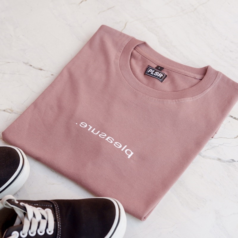 PLEASURE | MIRROR TSHIRT DUSTY SMALL LOGO