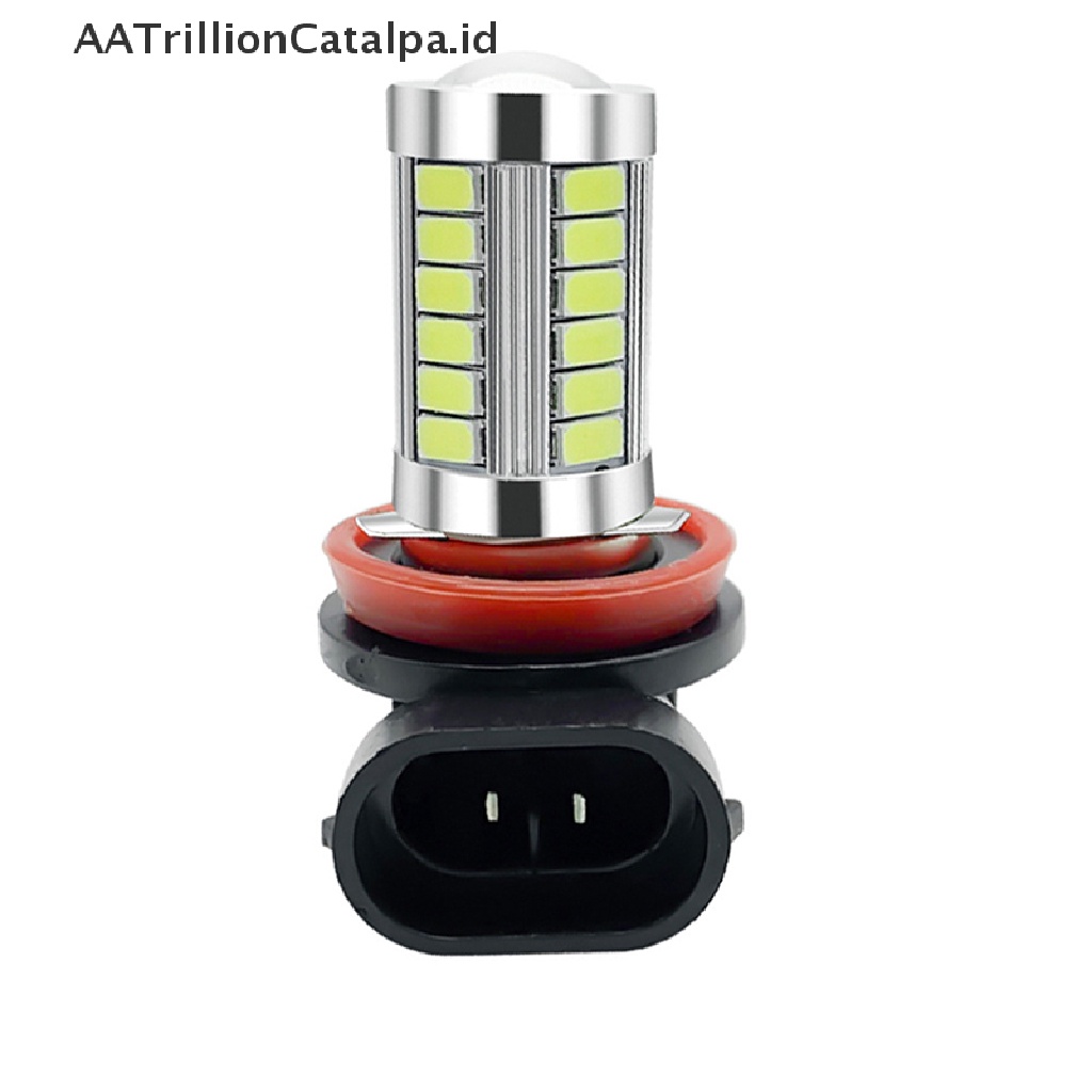 Aatrillioncatalpa 2Pcs Lampu LED H8 H11 9005 9006 5630 33SMD Untuk Drlfog Lamp Mobil