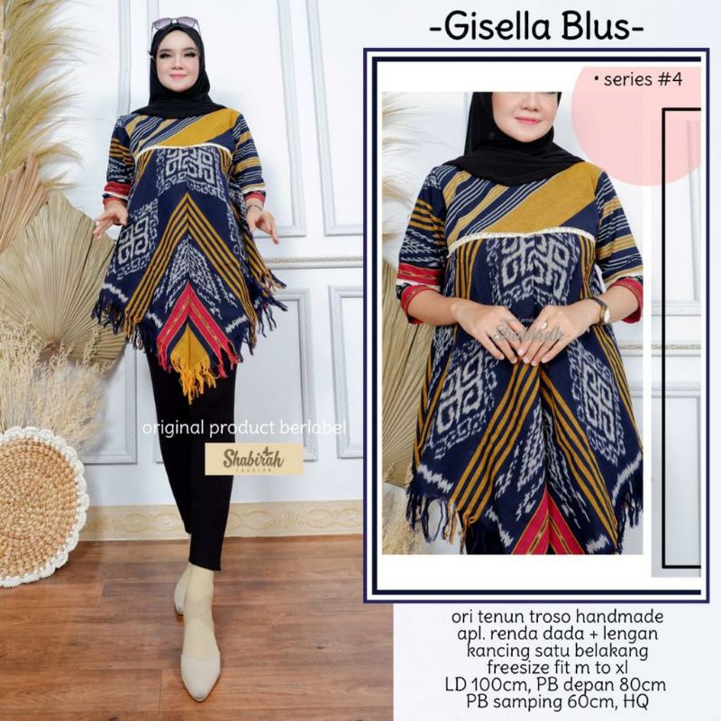 GISELLA BLOUSE TENUN TROSO ORI ATASAN BATIK WANITA