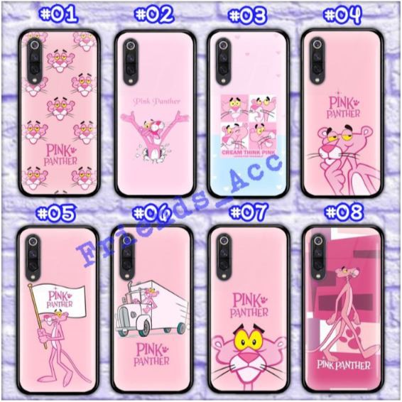 OPPO A31 2020 , A91 , RENO 3 , RENO 3 PRO , A12 PREMIUM CASE CASING GLASS MOTIF PINK PANTHER