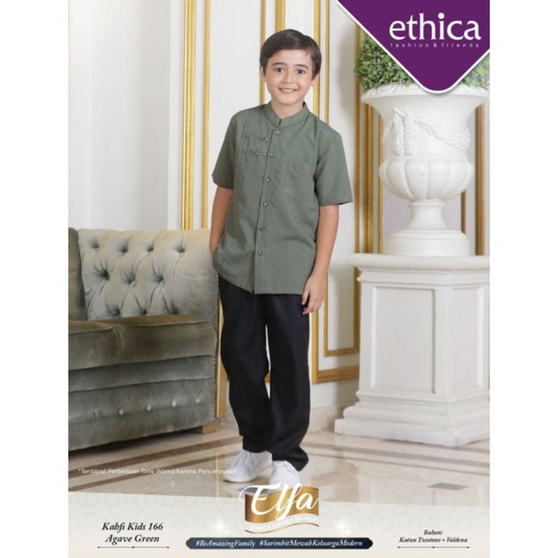 ETHICA Koko Anak Muslim Modern Kahfi Kids Agave Green