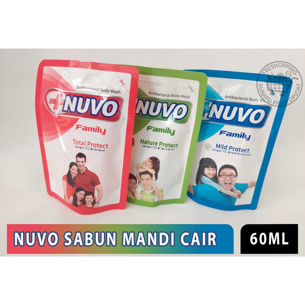 Nuvo LIQUID Body Wash Sabun Mandi Cair 60 ml