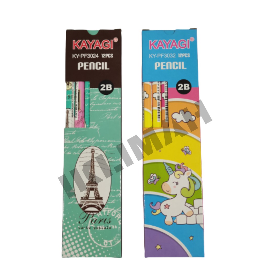 

Pencil KAYAGI 2B Paris Unicorn / Pensil Kayu