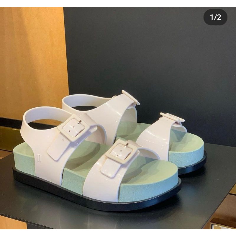 Melissa Wide Platform green preloved