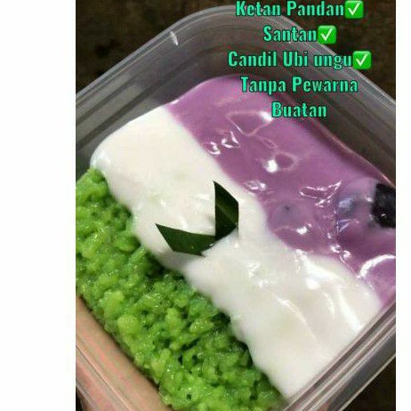 

Candil ubi ungu dan ketan pandan