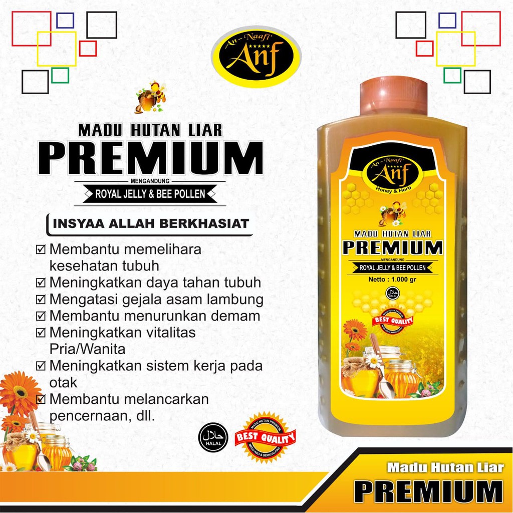 

ANF Madu Hutan Liar Super Best Quaity 1kg