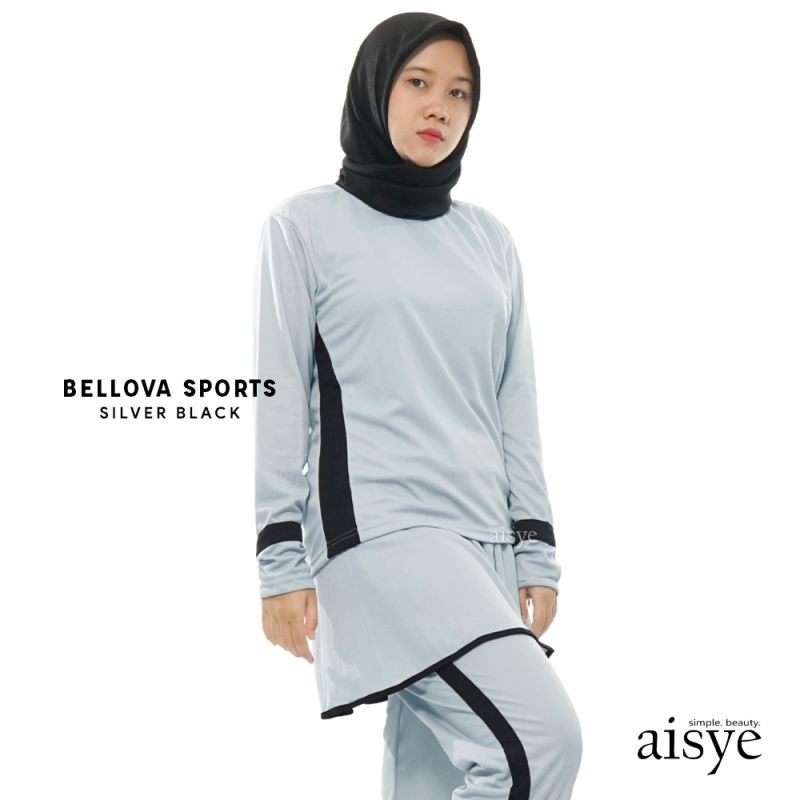 Baju Senam Wanita Setelan Olahraga Muslimah BELLOVA AISYE