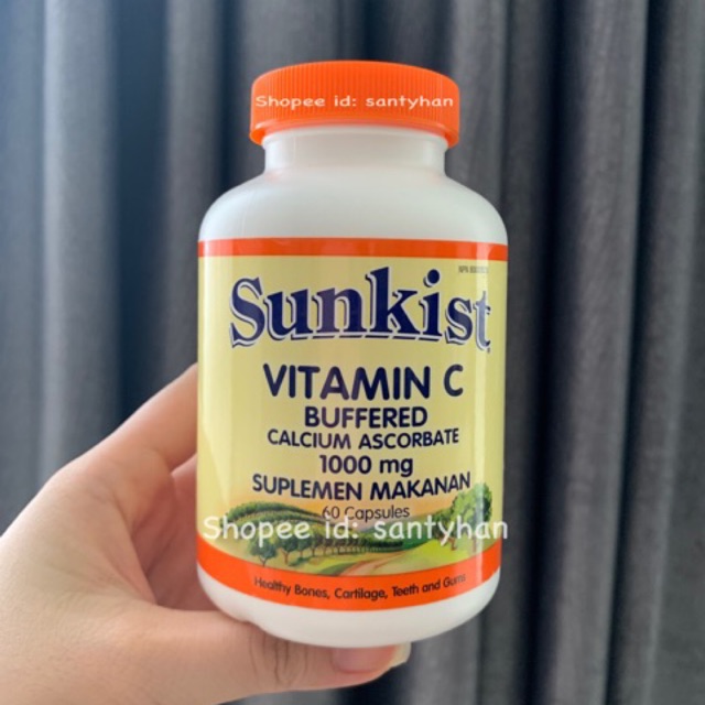 Sunkist Vitamin C Buffered 60 Capsules