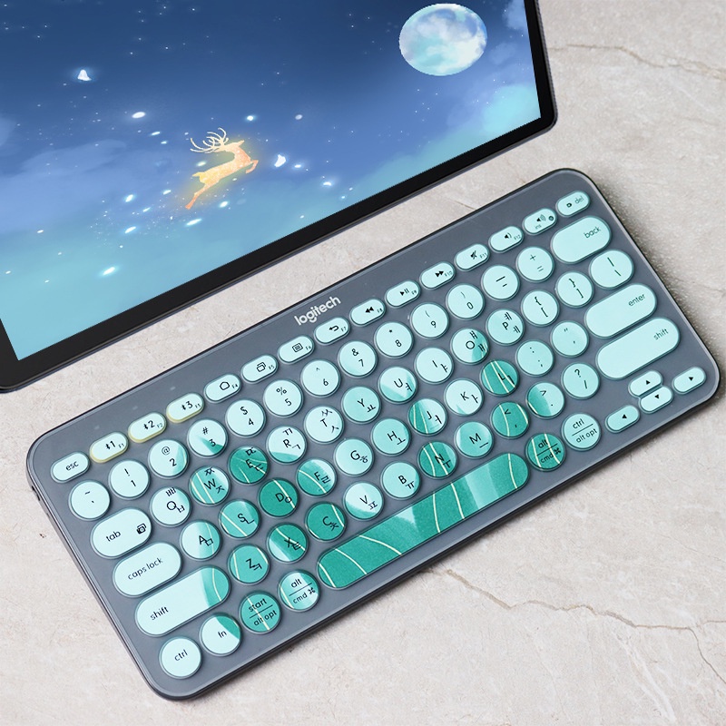 Cover Pelindung Keyboard Logitech K380 / K480 Bahan Silikon Anti Debu