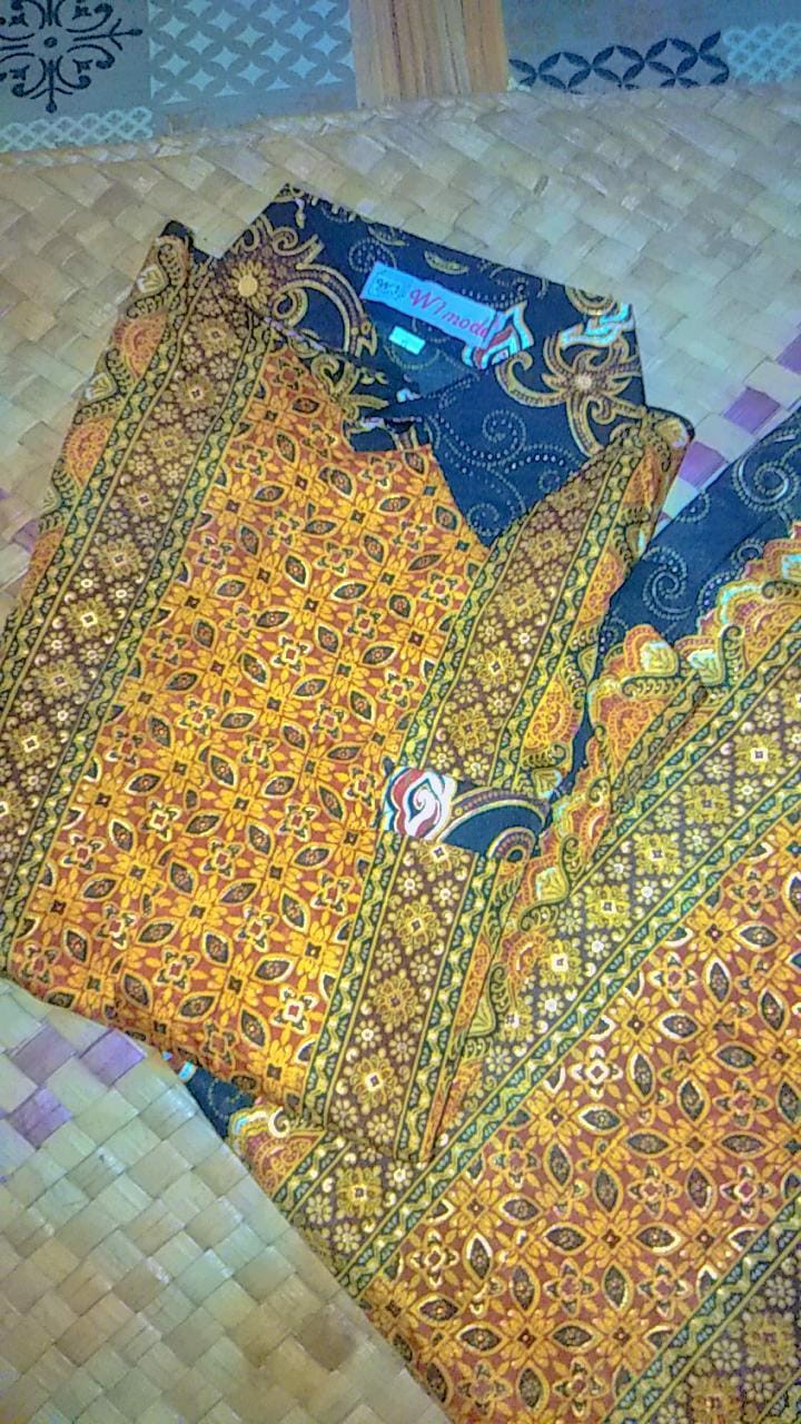 Murah Couple Batik & Rok - Mega Mendung Hitam