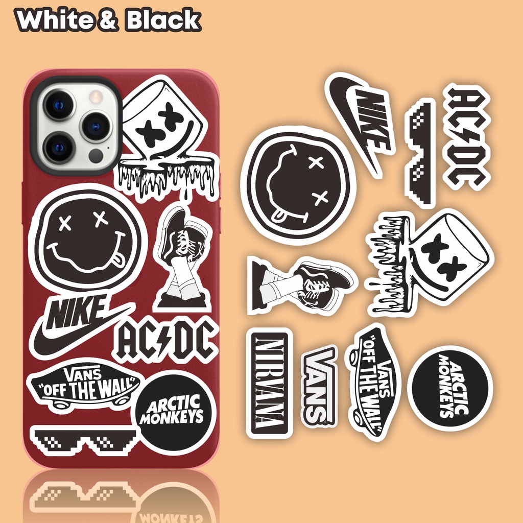 

STIKER WHITE & BLACK MONOCROM