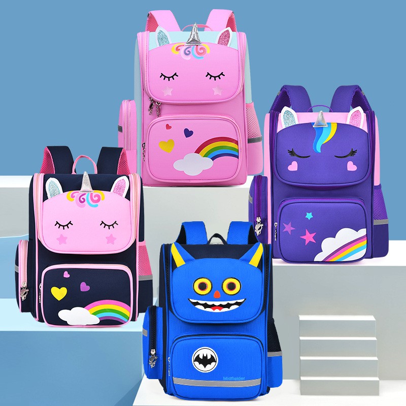  Tas  ransel backpack karakter  Unicorn Batman ransel anak  