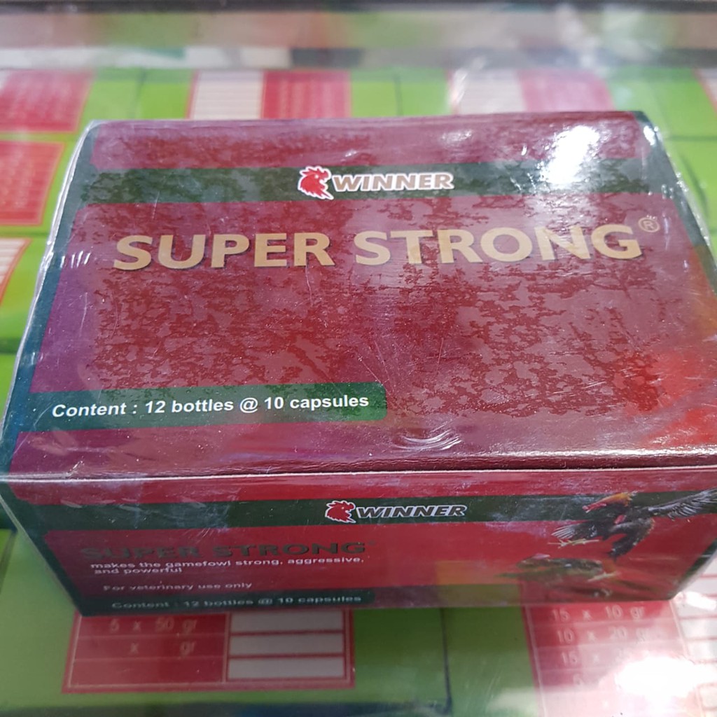 super strong 10capsul winner vitamin doping obat ayam agresif