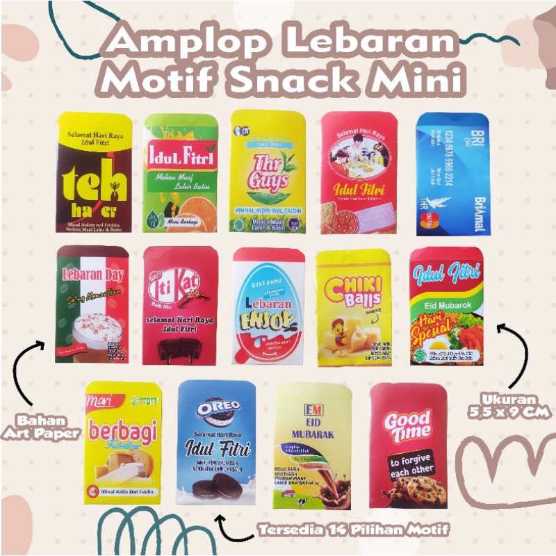 

Amplop Lebaran Snack 1pack isi 10 (harga per pack)