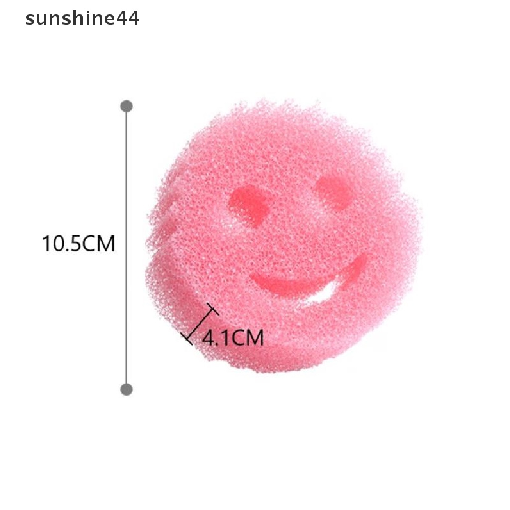 Sunshine Spons Magic Motif Smiley Kreatif Untuk Mencuci Piring