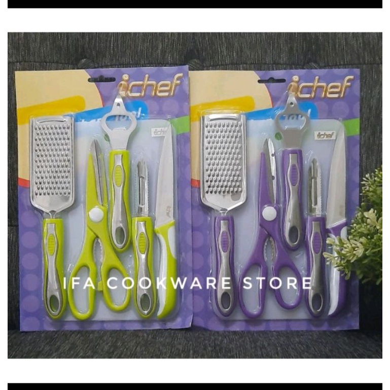 IFA "ichef "PISAU SET 6PCS#PERLENGKAPAN DAPUR