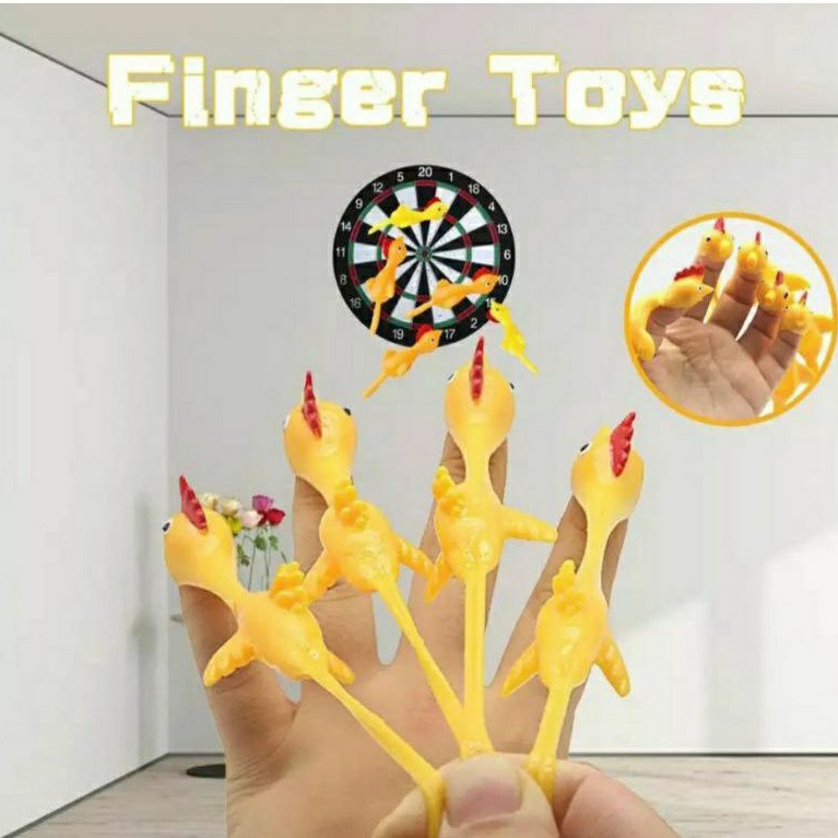 Mainan Anak Tembak Ketapel Ayam Terbang Lucu Finger Toys