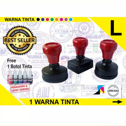 

STEMPEL FLASH GRATIS DESAIN LOGO & TULISAN + GRATIS TINTA REFILL