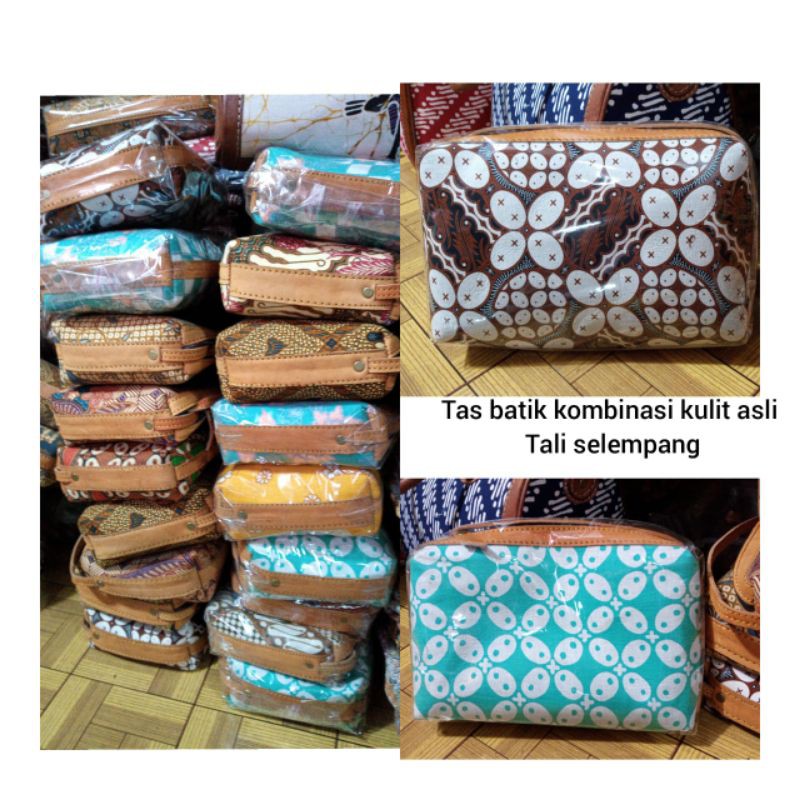 TAS SELEMPANG KULIT PREMIUM/BATIK KOMBINASI