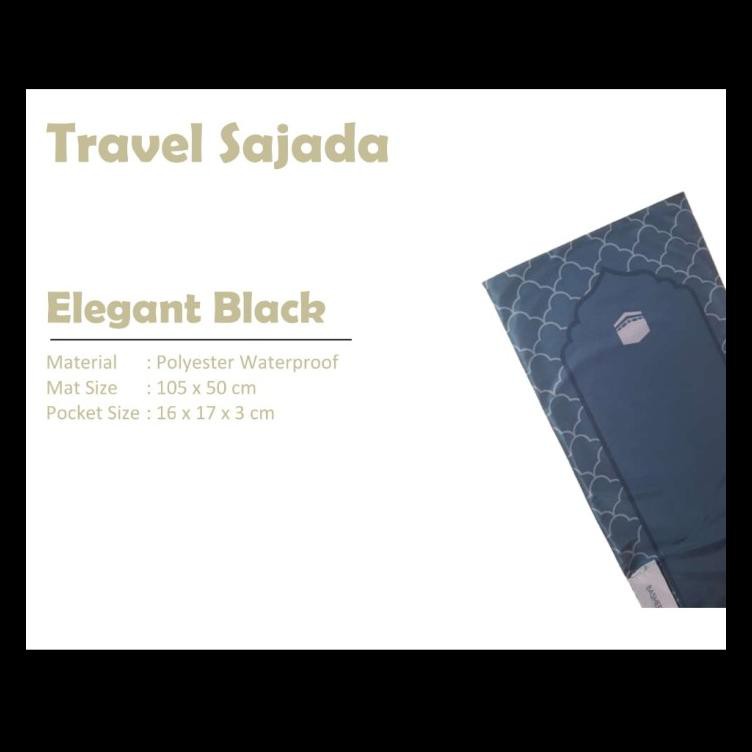 HOT DEAL SAJADAH TRAVELLING WATERPROOF PREMIUM SAJADAH LIPAT TRAVELLING PRAKTIS - CLASSIC NAVY