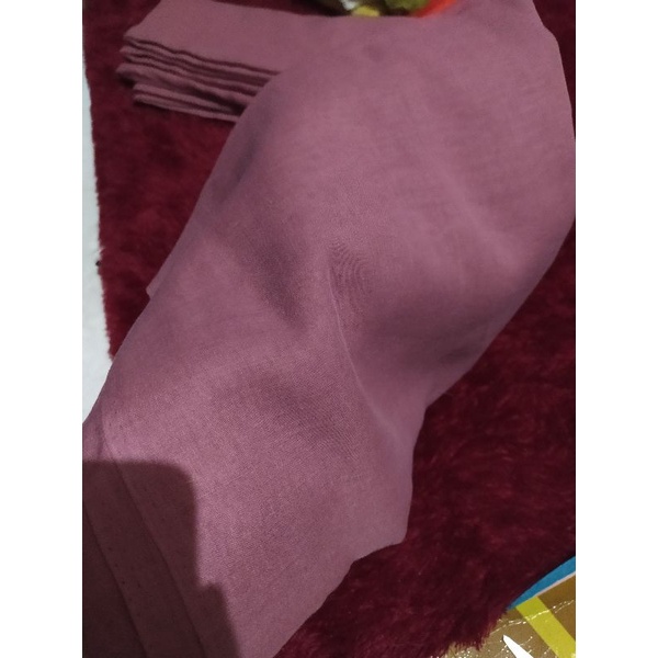 Hijab Segi Empat Paris Premium Free Gift-Dusty rose