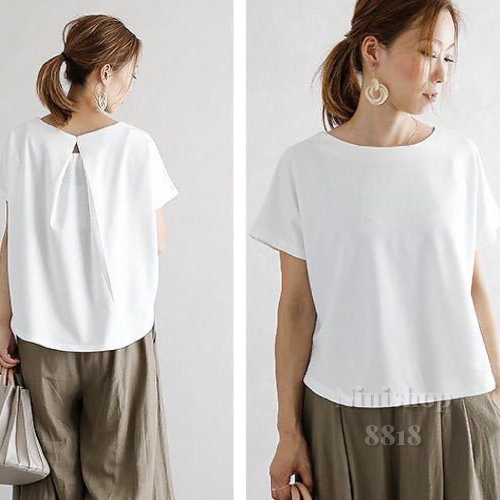 Baju Wanita Atasan Polo Top Korea Style/ Baju Atasan Polos/ Kaos Polo Shirt Import/ Kaos Import Wani