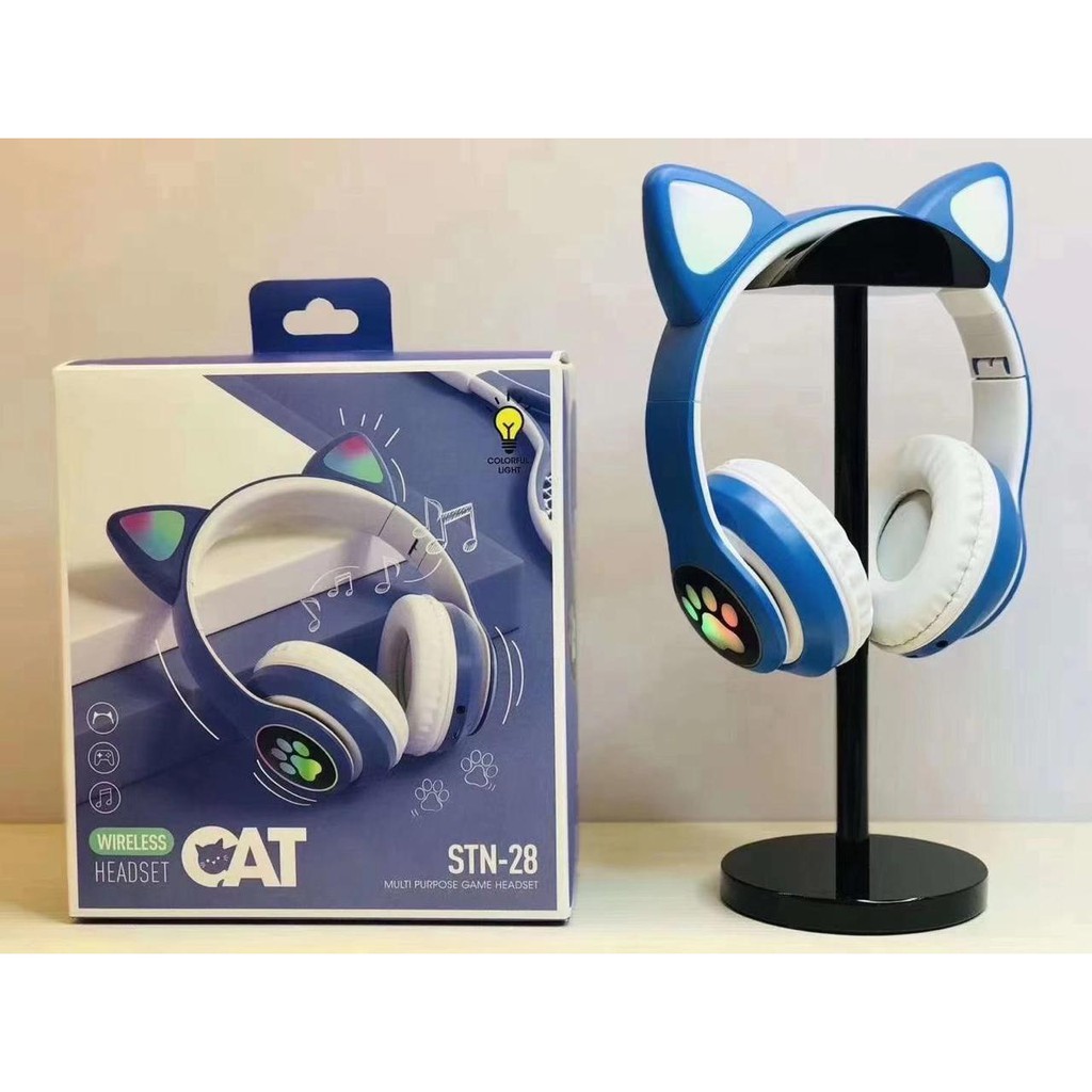 Cat Ear Headphone STN-28 Wireless Bluetooth LED light