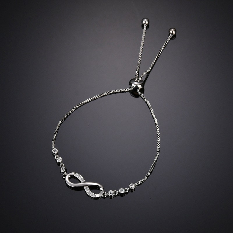 Korea Gelang Serut Titanium Emas Wanita Cinta tak Terbatas Pohon Kehidupan Hati ke Hati Bracelet Liontin Bracelet Perhiasan 8 bentuk gelang-3