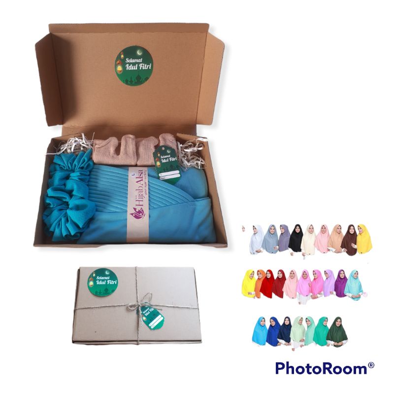 

HAMPERS LEBARAN JILBAB KHIMAR / KADO BOX ULTAH WISUDA