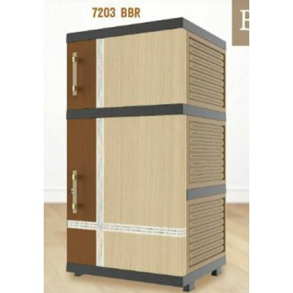 NAIBA NACASE SUSUN 3 - LEMARI PLASTIK NAIBA NACASE SSN 3 (BOSTON 7203)