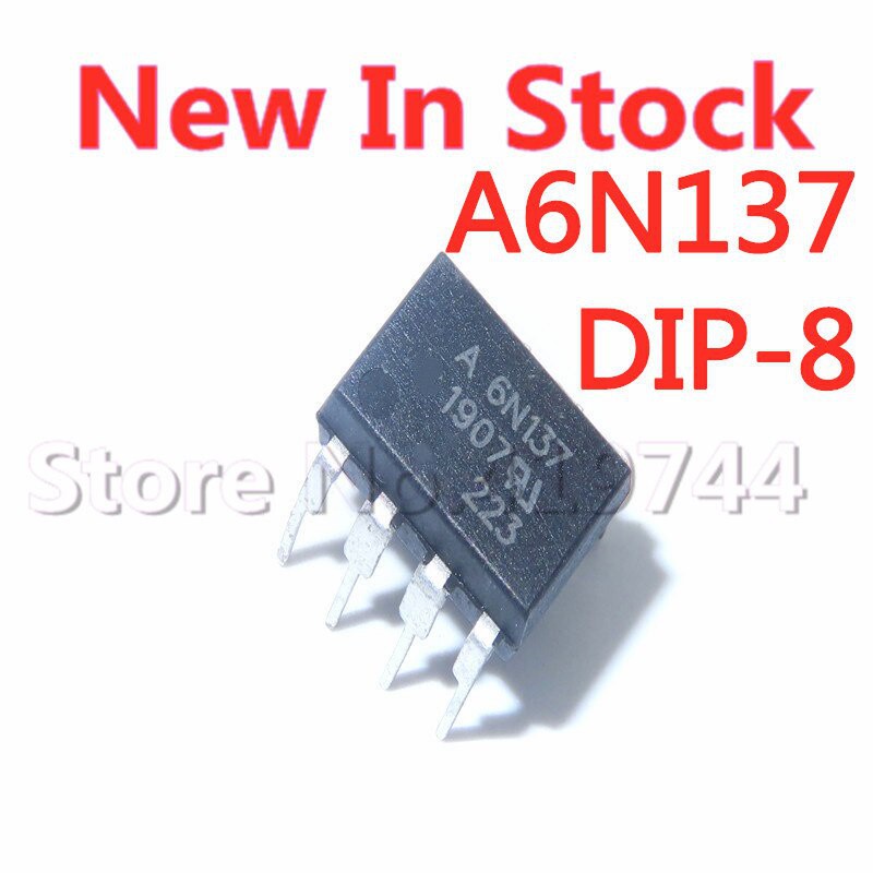 10pcs IC 6N137 A6N137 DIP-8 Optocoupler Isolator