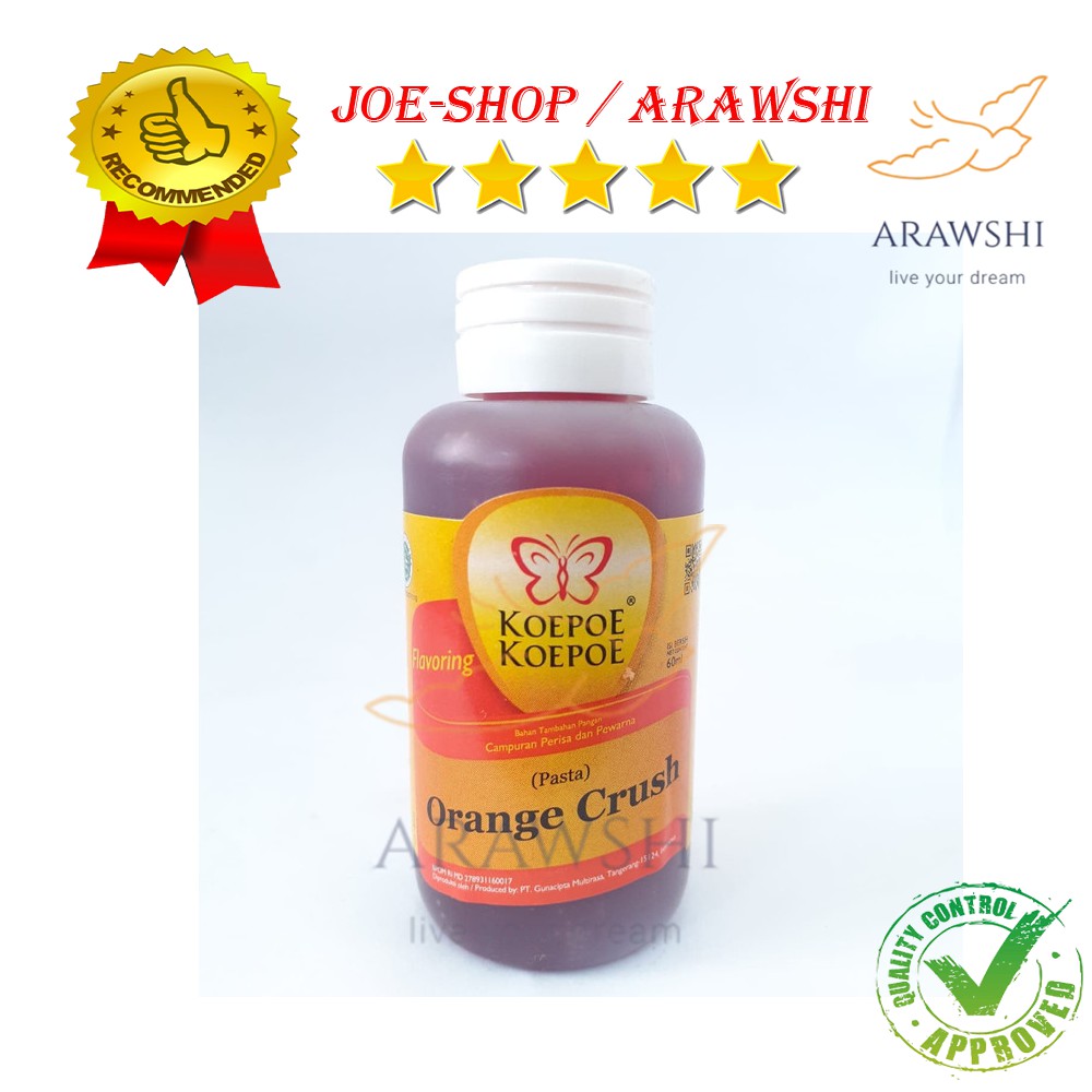 

Koepoe Koepoe Pasta Perisa dan Pewarna Orange Crush 60ml