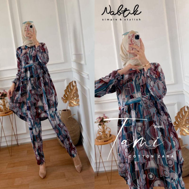 Setelan wanita Tami motif original by nabtik/terbaru