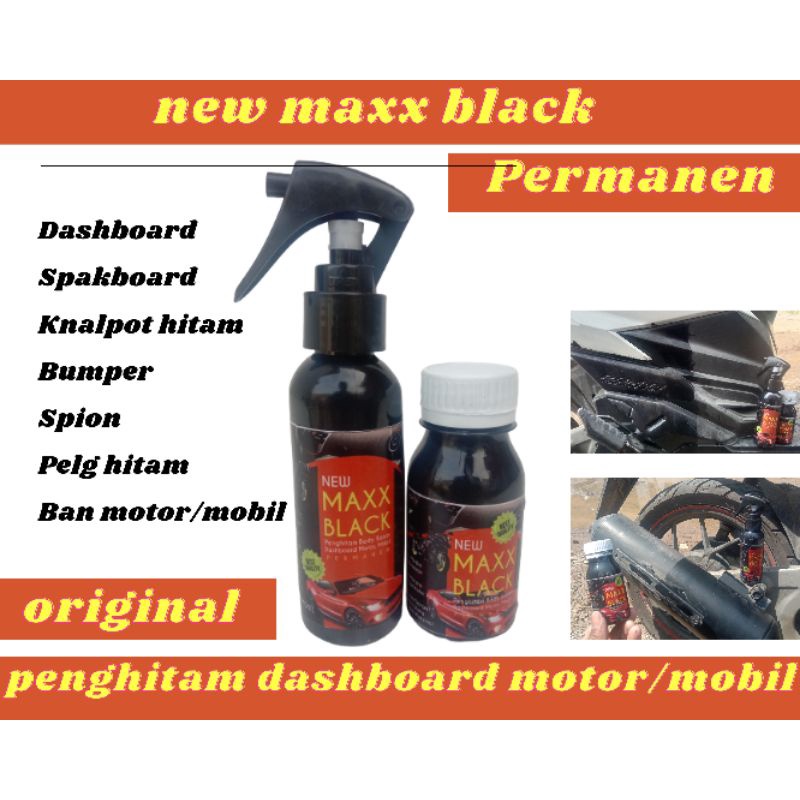 paket murah 2 botol 100 ml+80 ml penghitam  body dashboard motor dan mobil,penghitam permanen,untuk menghitamkan ,dashboard,spakboard,bumper,knalpot hitam,velg hitam,spion,ban motor dan mobil