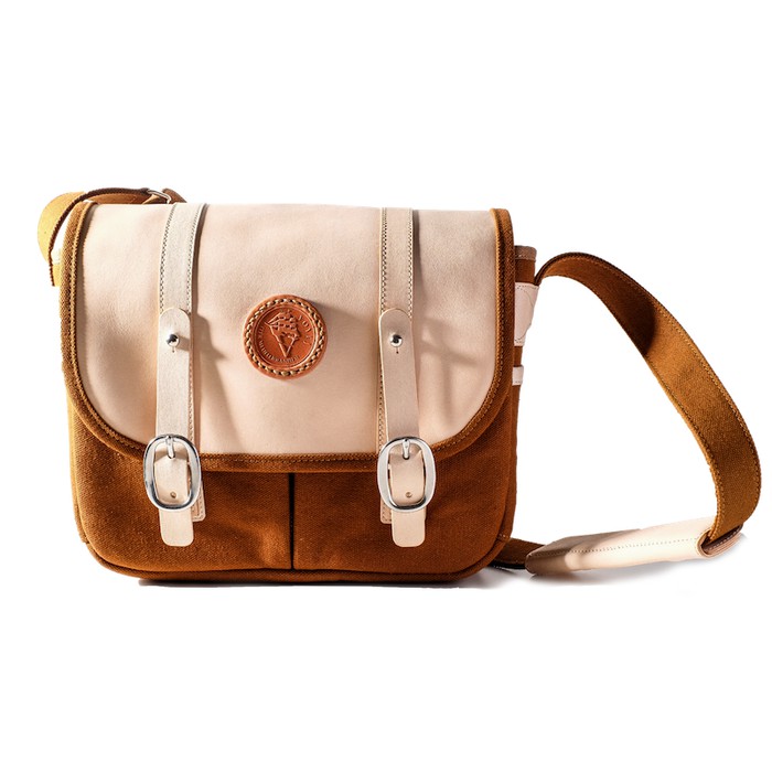 VOYEJ Atlas Camera Bag Exclusive - Tas Kamera Kulit Asli Kanvas - Beige