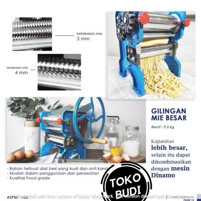 Open DS] GILING MIE MANUAL JUMBO NOODLE PASTA MAKER MOLEN BISA KOMBINASI DINAMO