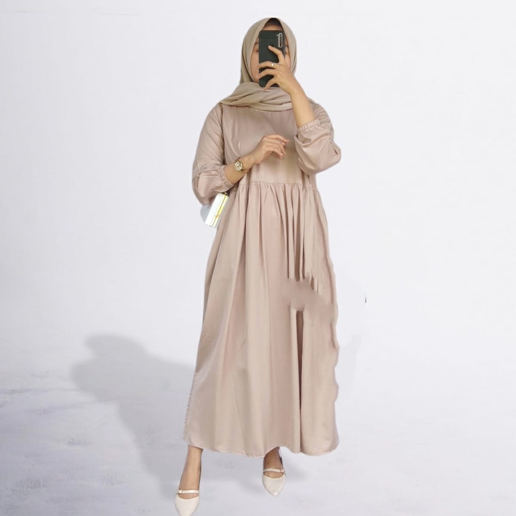 BEFAST - ZFS OOTD Wanita Dress NADIA / SHAFA RAYON DIAMOND MIDI DRESS / Dress Wanita / Dress Kekinian 2022 / Dress Kondangan / Fashion Pesta / LongDress Formal