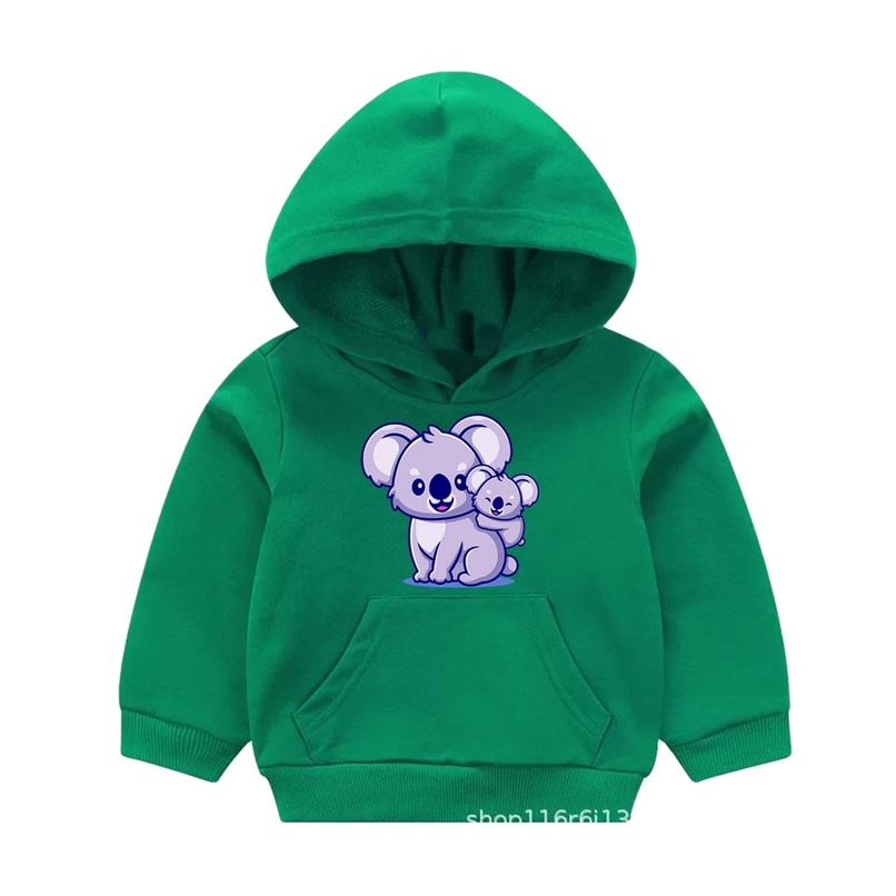 Baju Anak Koalaa Hoodie Anak Fleece Umur 1 - 6 Tahun-1