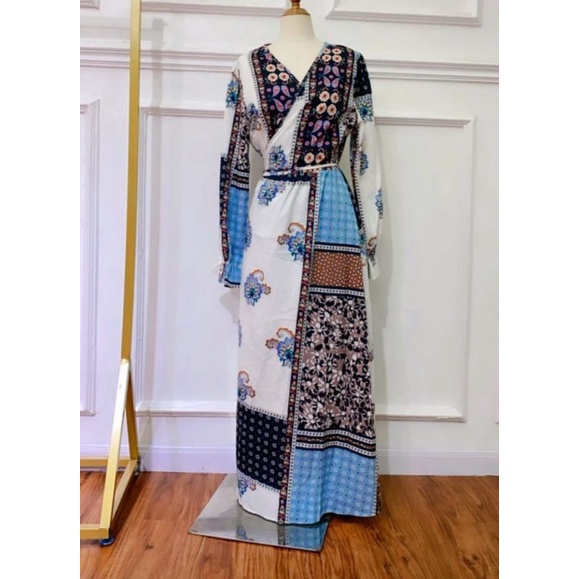 LONG DRESS ETNIC ZARA / LONG OUTER ZARA | SARIMBIT MOTIF | GAMIS LEBARAN PREMIUM | GAMIS LEBARAN SAT