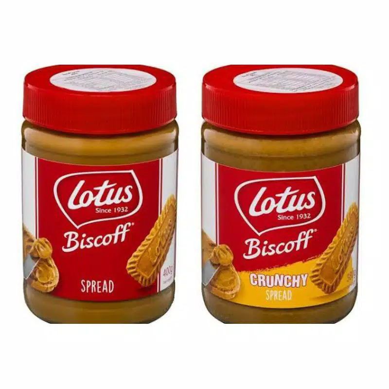 

LOTUS BISCOFF SPREAD SMOOTH & CRUNCHY - SELAI - OLESAN - JAM - FILLING