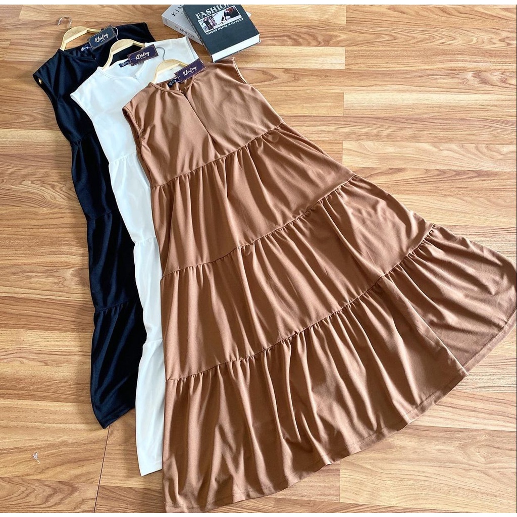 1KG MUAT 4PCS | INNER MAXY DRESS BUSUI FULL RUFFLE HITS KOREAN STYLE FASHION GROSIR MURAH WANITA TERBEST SELLER