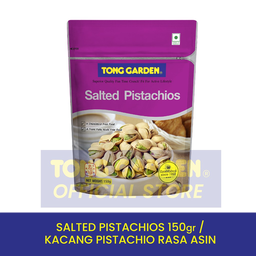 

Tong Garden Salted Pistachios 150gr - Kacang Pistacio Rasa Asin