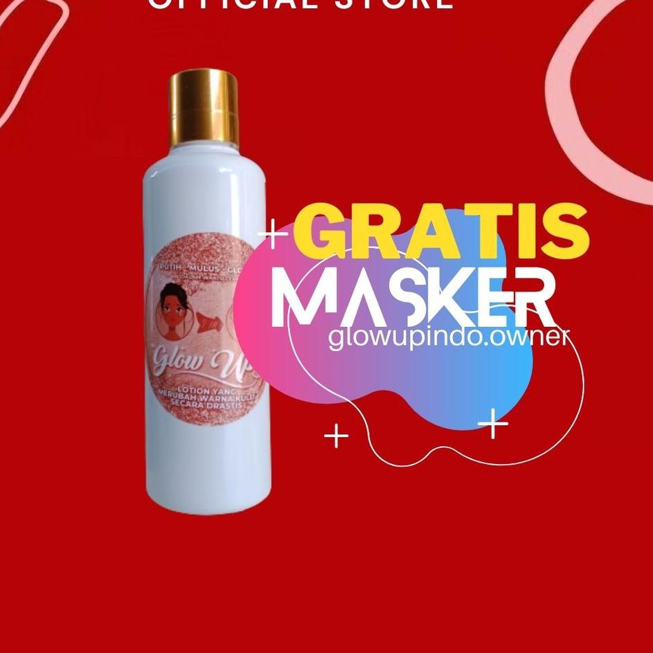 Mall [ECER 1PCS ] glowup | glowupindo | glowupid | FREE MASKER