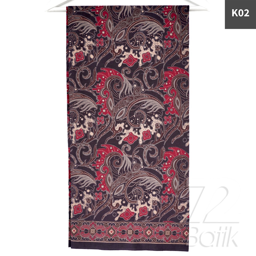 KAIN BATIK PREMIUM Bahan Katun Motif Cakar Warna Hitam Ireng Black 727371 Cap 72 Jarik Jarit Samping Kebat Panjang Batik Katun Modern Premium Bahan Seragam Batik Pernikahan Kantor Keluarga Murah Kamen Jadi Batik Bali Lembaran