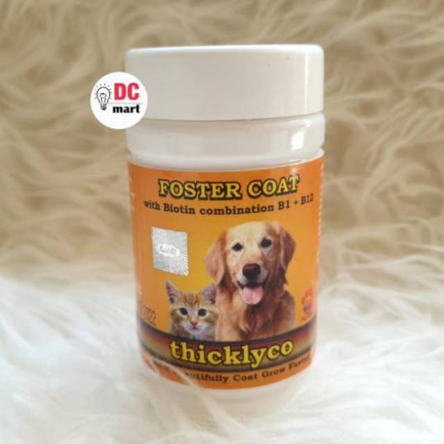 Thicklyco FOSTER COAT Vitamin Bulu Hewan / Kucing Anjing / Raid All