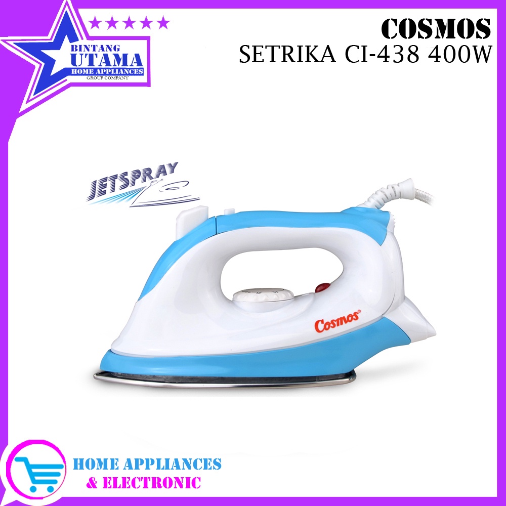 (COD) SETRIKA COSMOS / COSMOS SETRIKA CIS 438 / CIS438 /  CIS-438 (400W) GARANSI RESMI